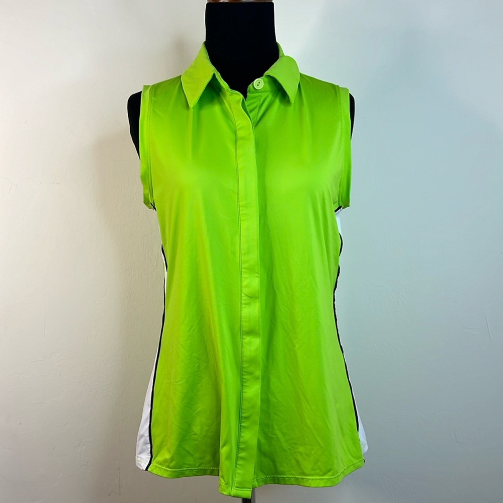 KINONA Green Performance Sleeveless Polo-shirt S